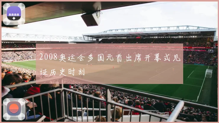 2008奥运会多国元首出席开幕式见证历史时刻