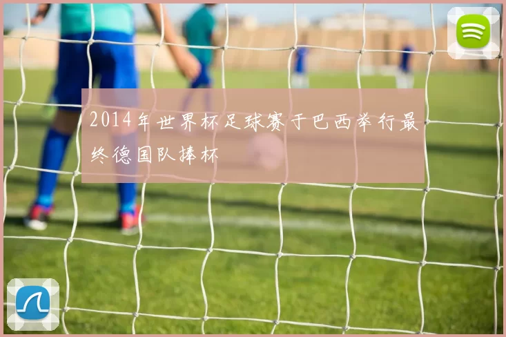 2014年世界杯足球赛于巴西举行最终德国队捧杯